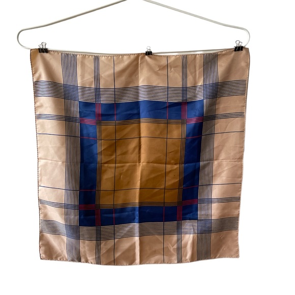 Vintage Scarf Square 27" Bold Geometric Pattern - Picture 3 of 9